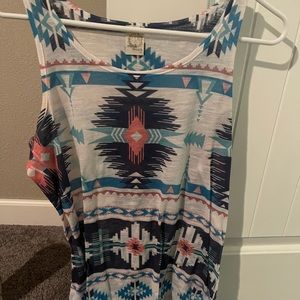 Women’s tank. Southwestern design.